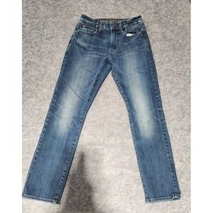 American Eagle Jeans Men's Size‎ 26x28 Blue Medium Wash Denim Flaw